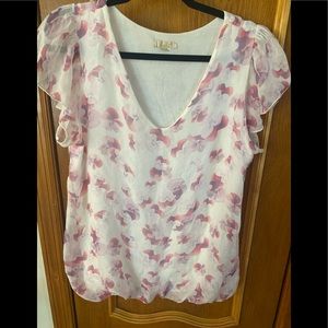 Silk Floral Top